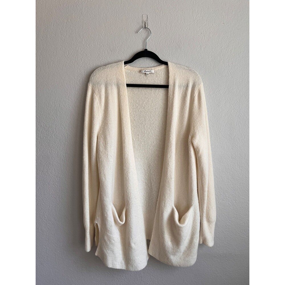 Madewell Cozy Walker Cardigan in Ivory Size MEDIUM
